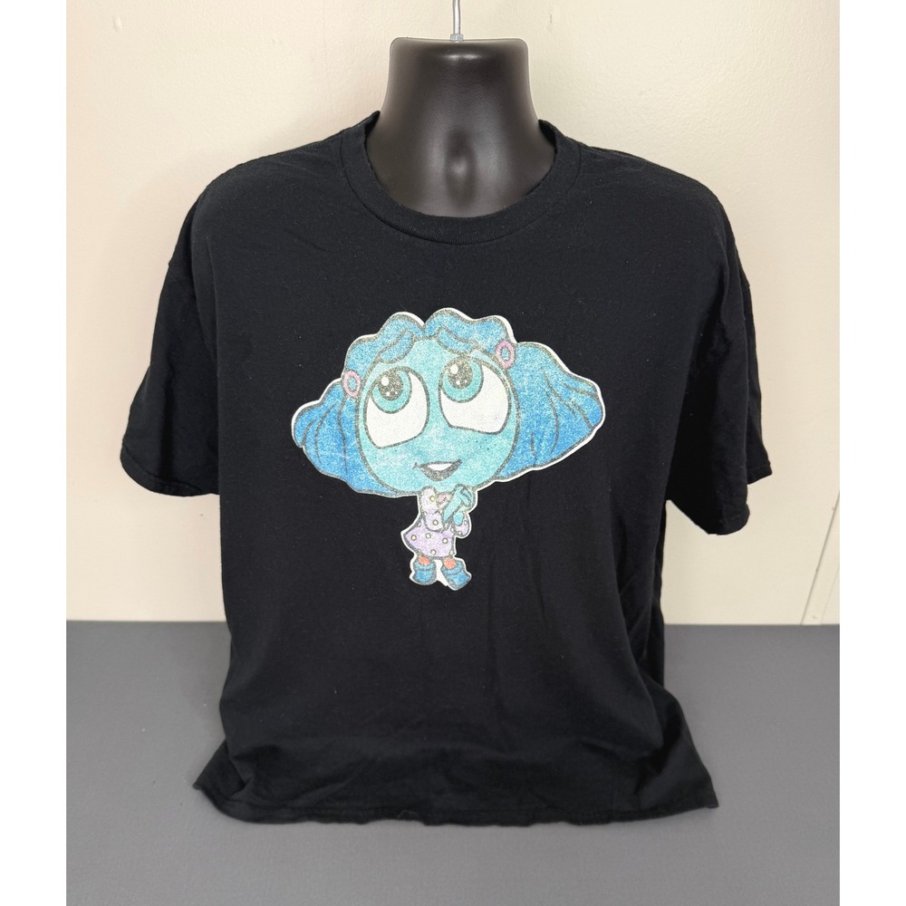 Gildan Men's Inside Out 2 Envy Graphic Cotton Crew Neck T-Shirt Black Size XL